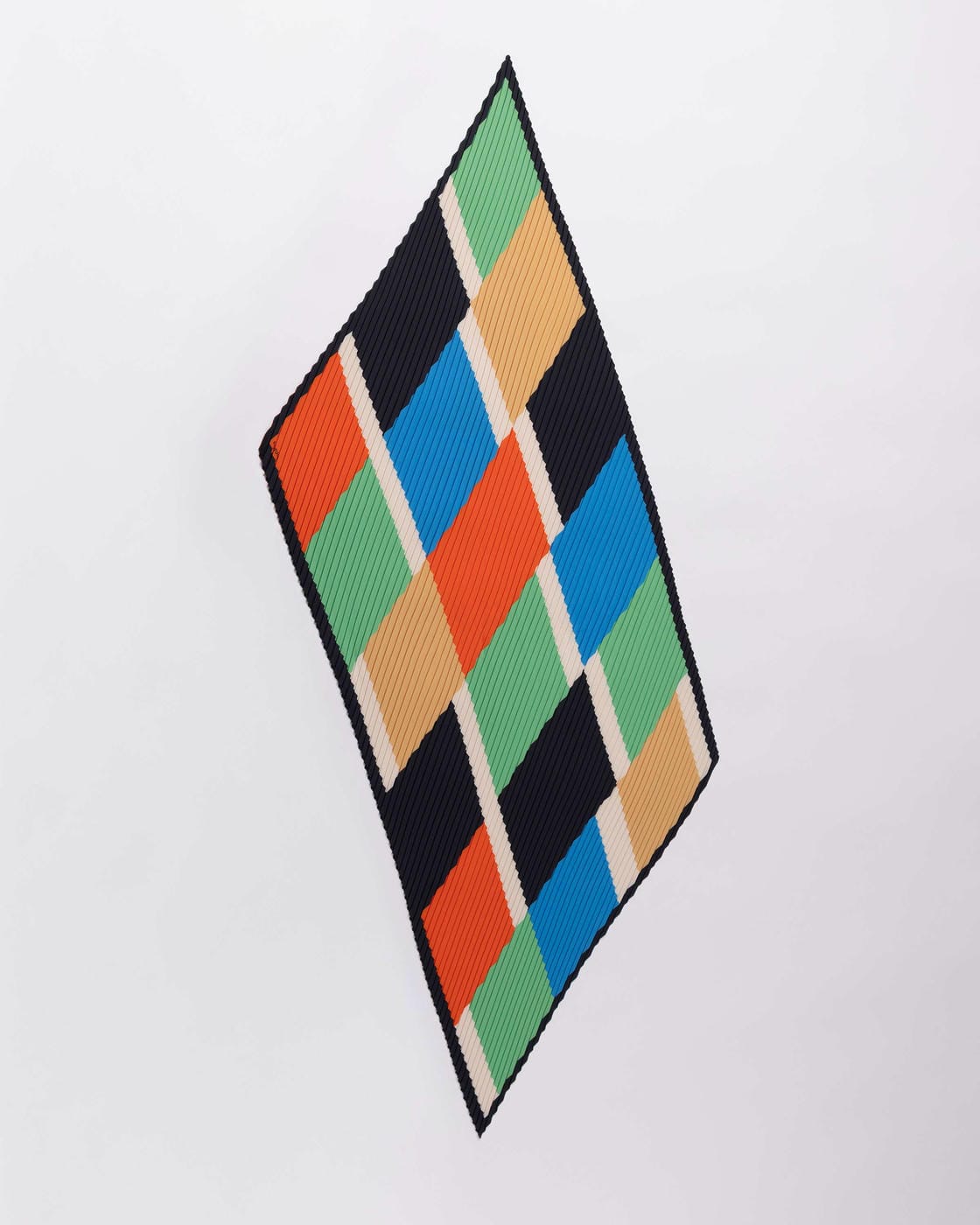 Foulard in raso plissettato