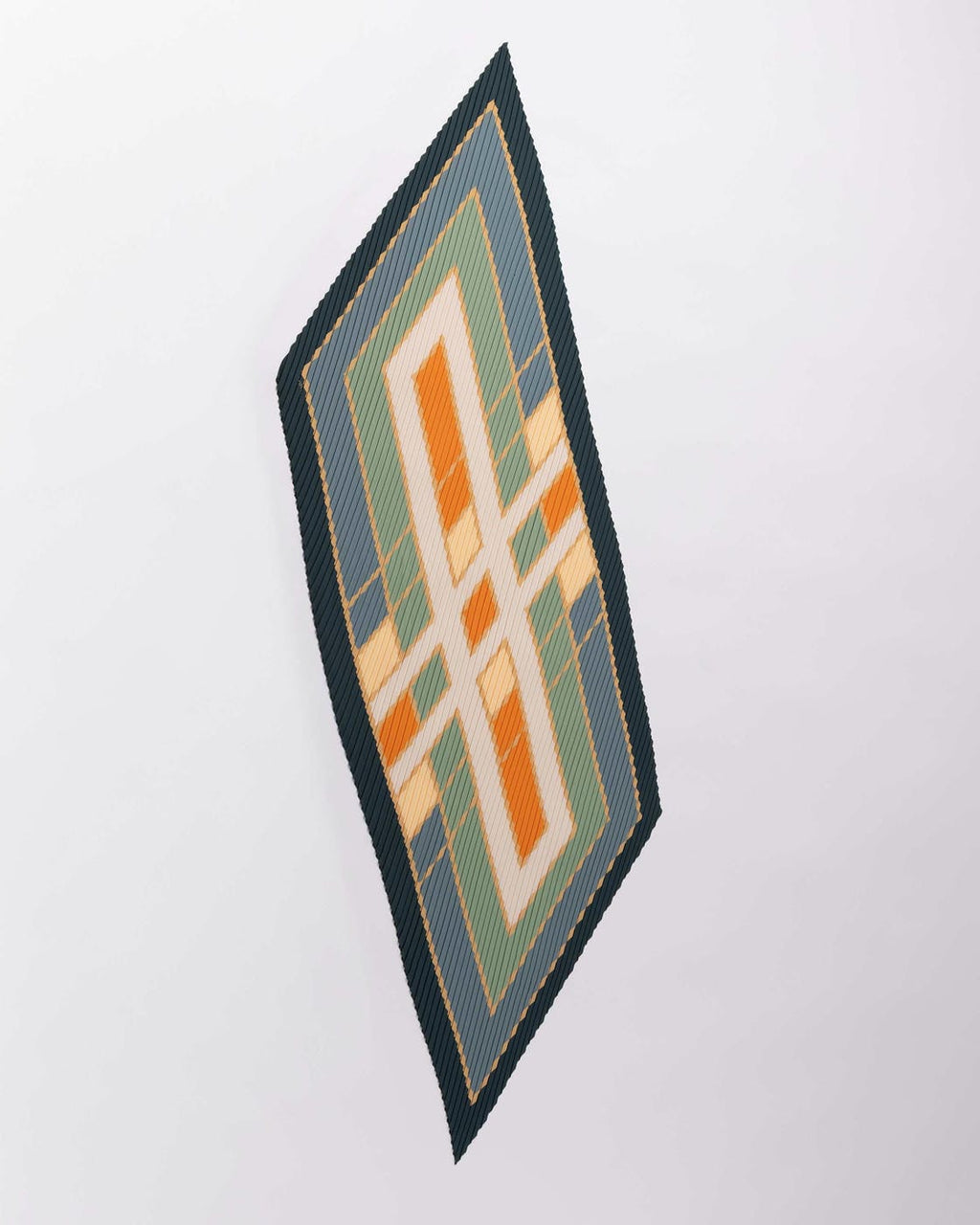 Foulard in raso plissettato