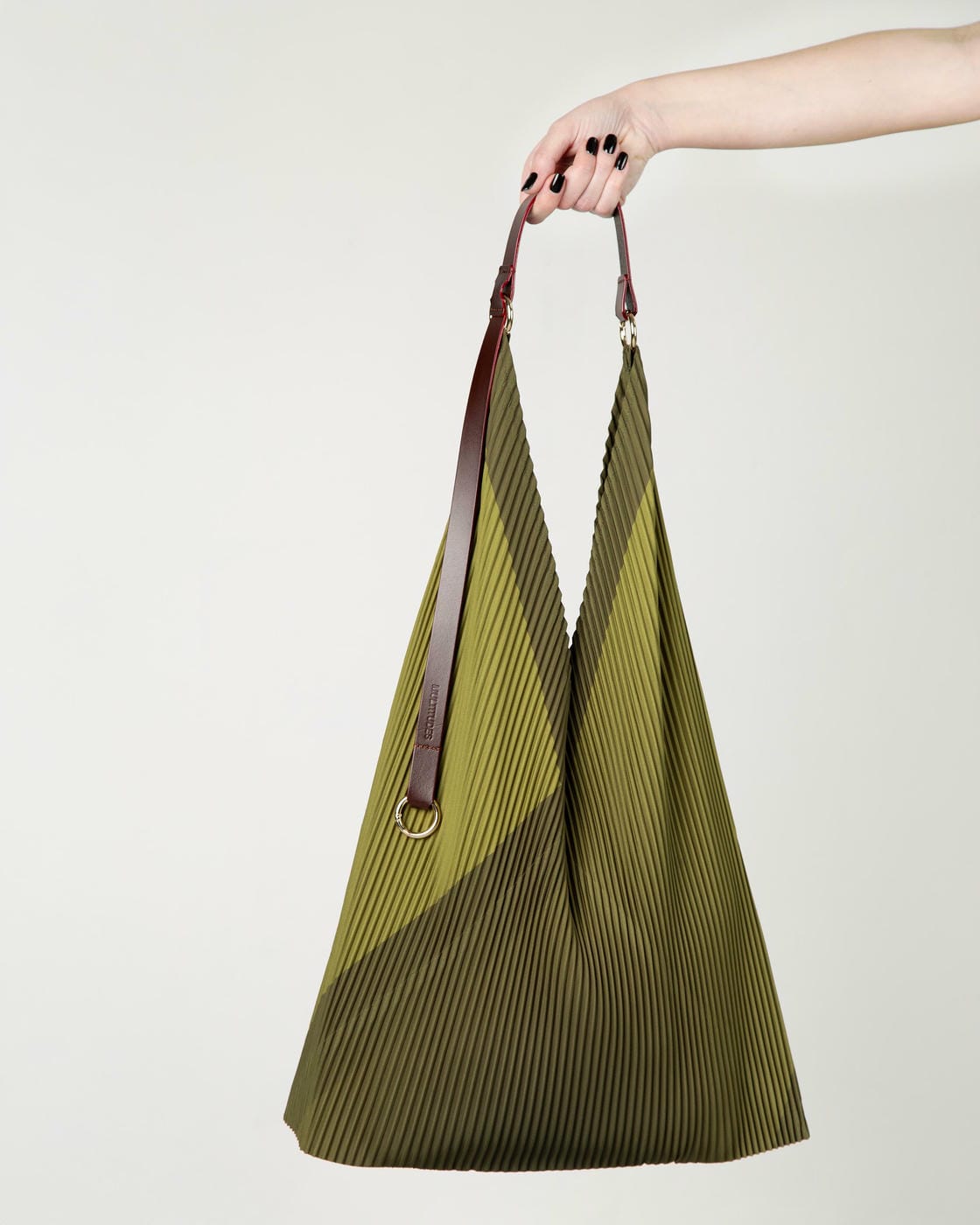 Y bag con manico in pelle