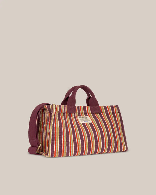 Borsa cestino a righe