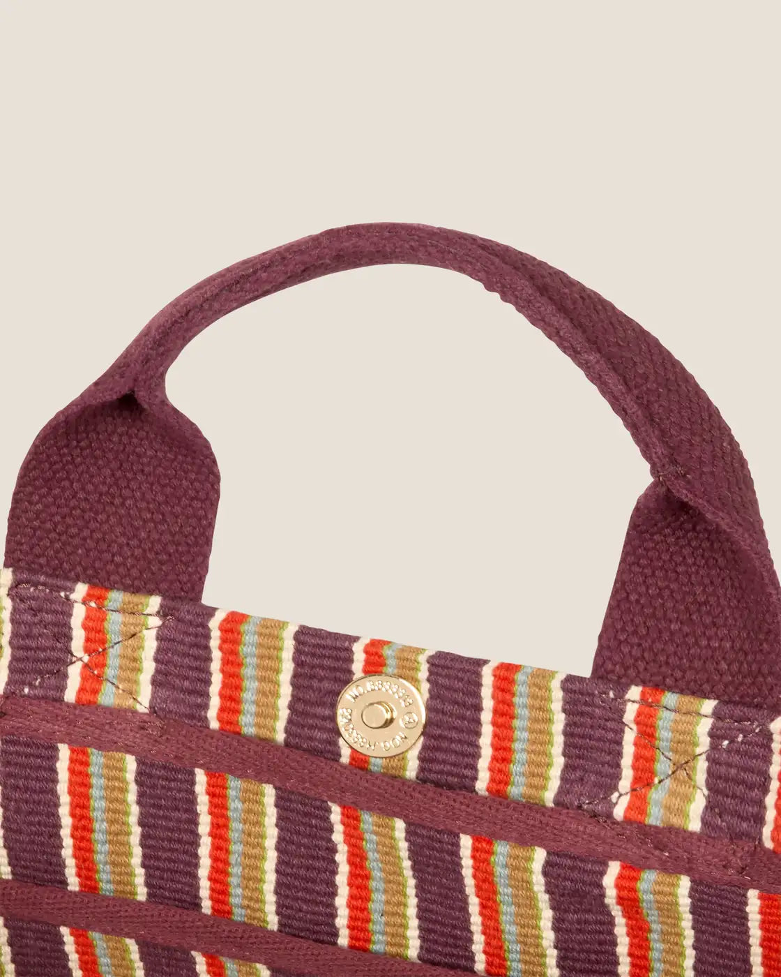 Borsa cestino a righe