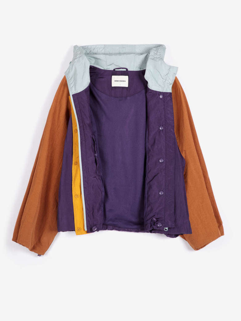 Giacca a vento multicolor