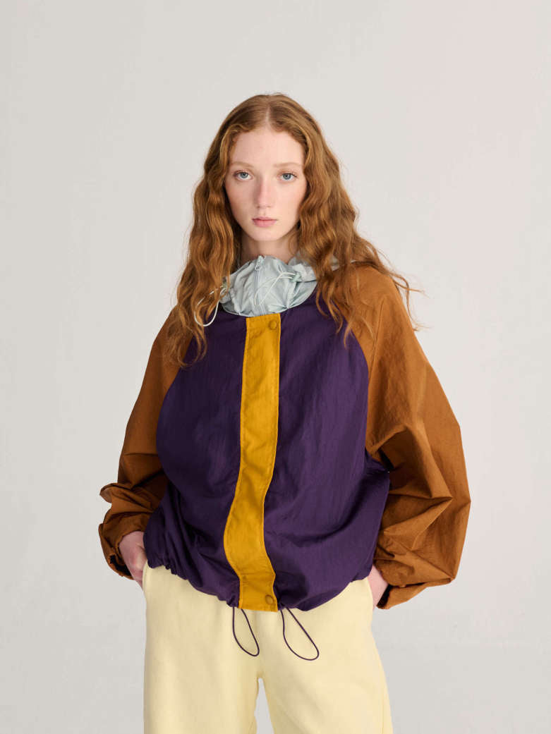 Giacca a vento multicolor