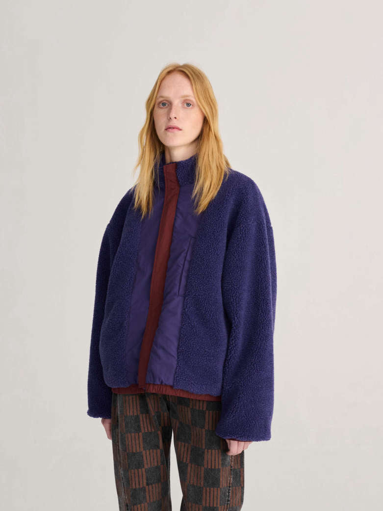 Piumino reversibile multicolor