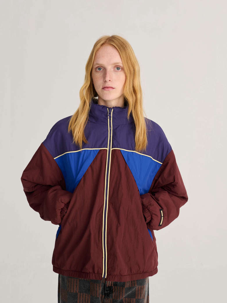 Piumino reversibile multicolor