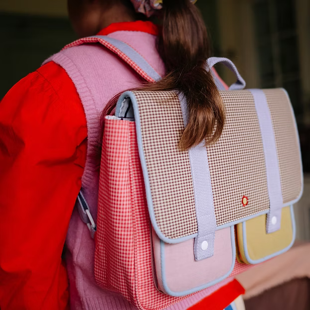 Cartella scuola per bambini color block
