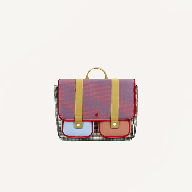 Cartella scuola per bambini color block