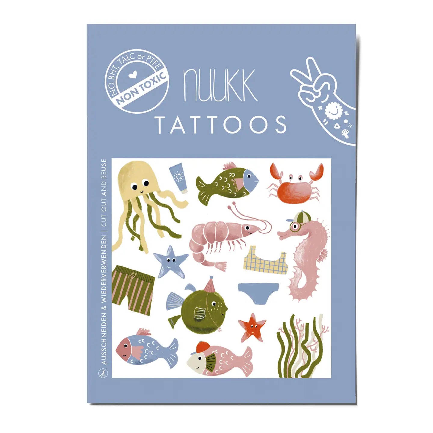 Tatuaggi temporanei animali marini