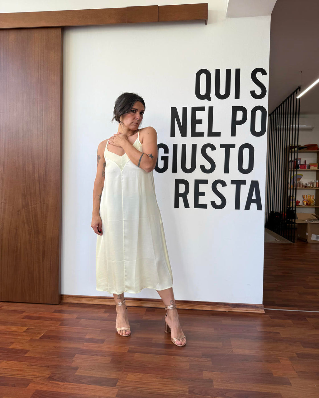 Abito sottoveste in viscosa