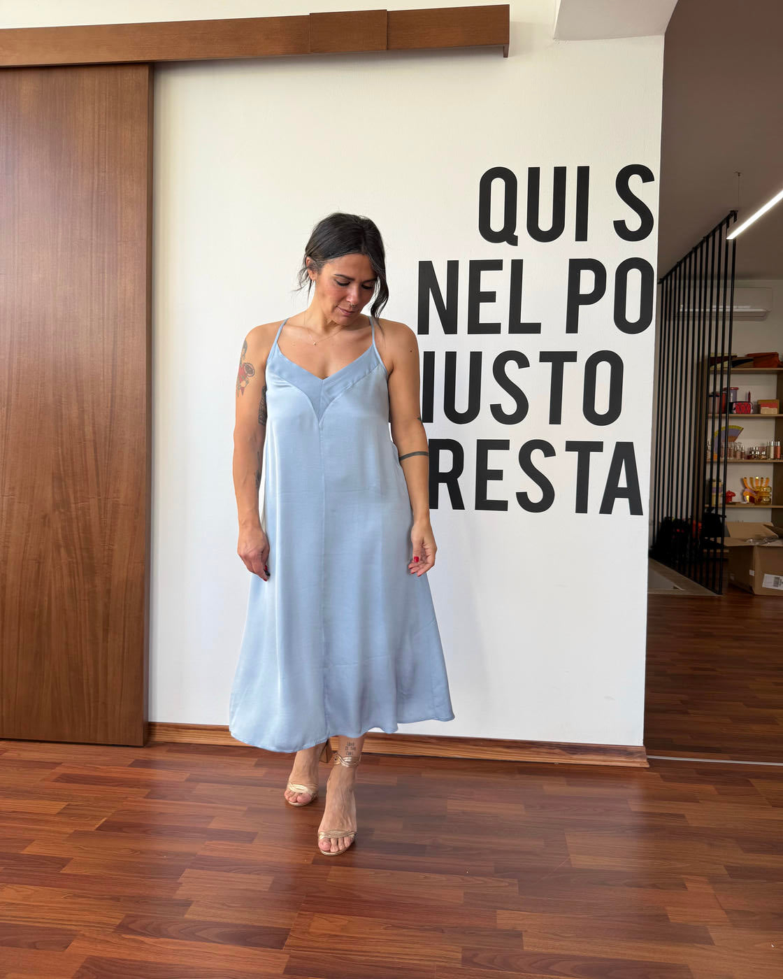 Abito sottoveste in viscosa