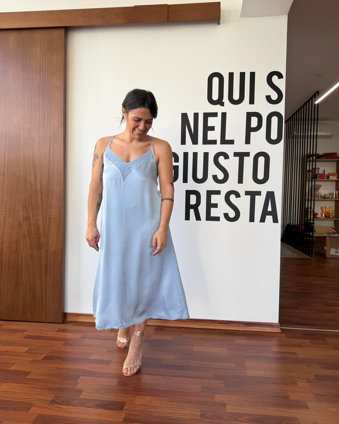 Abito sottoveste in viscosa