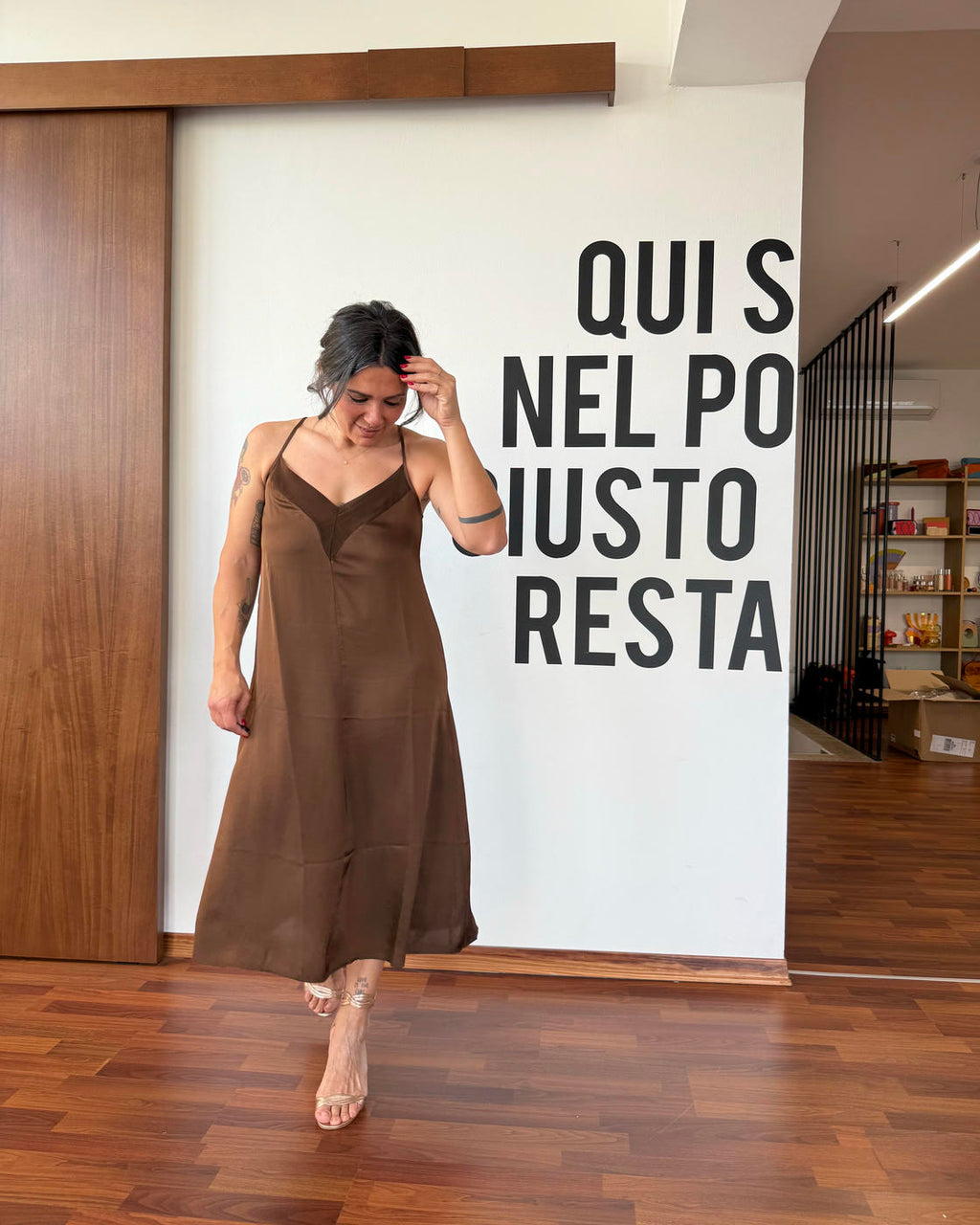 Abito sottoveste in viscosa
